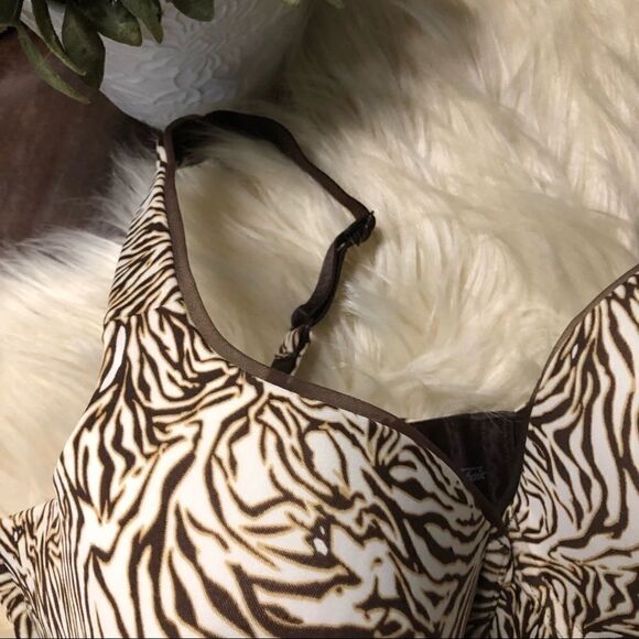 Vanity Fair animal print bra 36DD - Picture 3 of 6